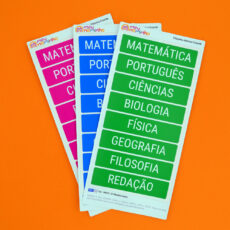 Etiquetas Escolares - Etiqueta Grande de Matérias