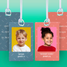 Etiquetas Escolares - Tag Para Mochila Com Foto