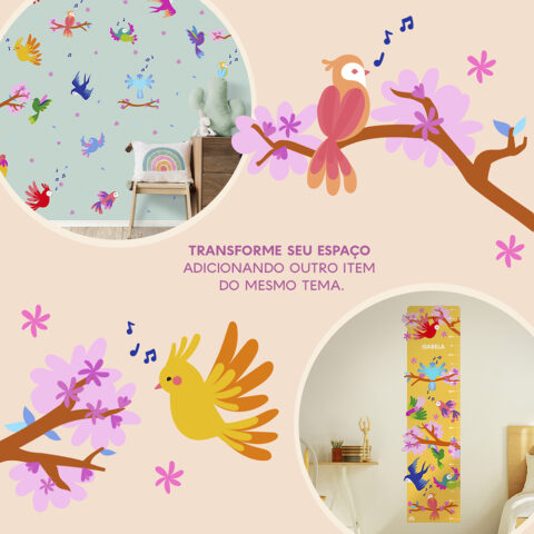 Adesivo de Parede Decoração - Pássaros