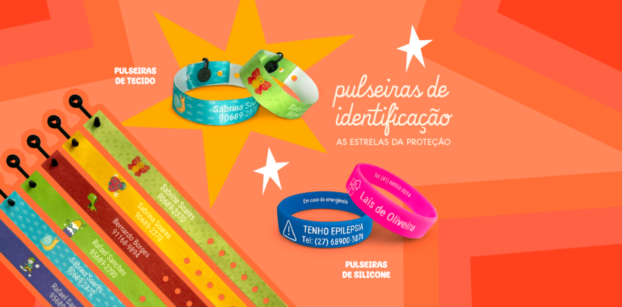 Pulseiras de Identificação Infantil: Silicone Reutilizável x Tecido com Lacre
