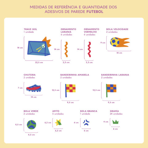 Adesivo de Parede Jogadores de Futebol