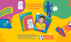 Figurinha da Copa personalizada
